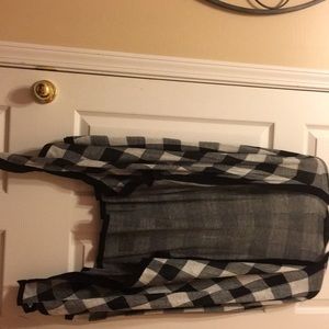 Black and white checkered cardigan!